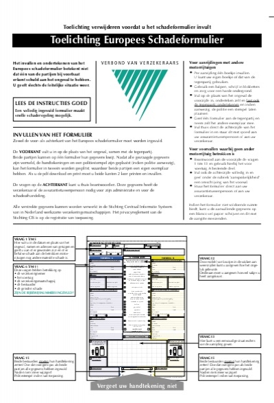 schadeformulier autoschade apeldoorn